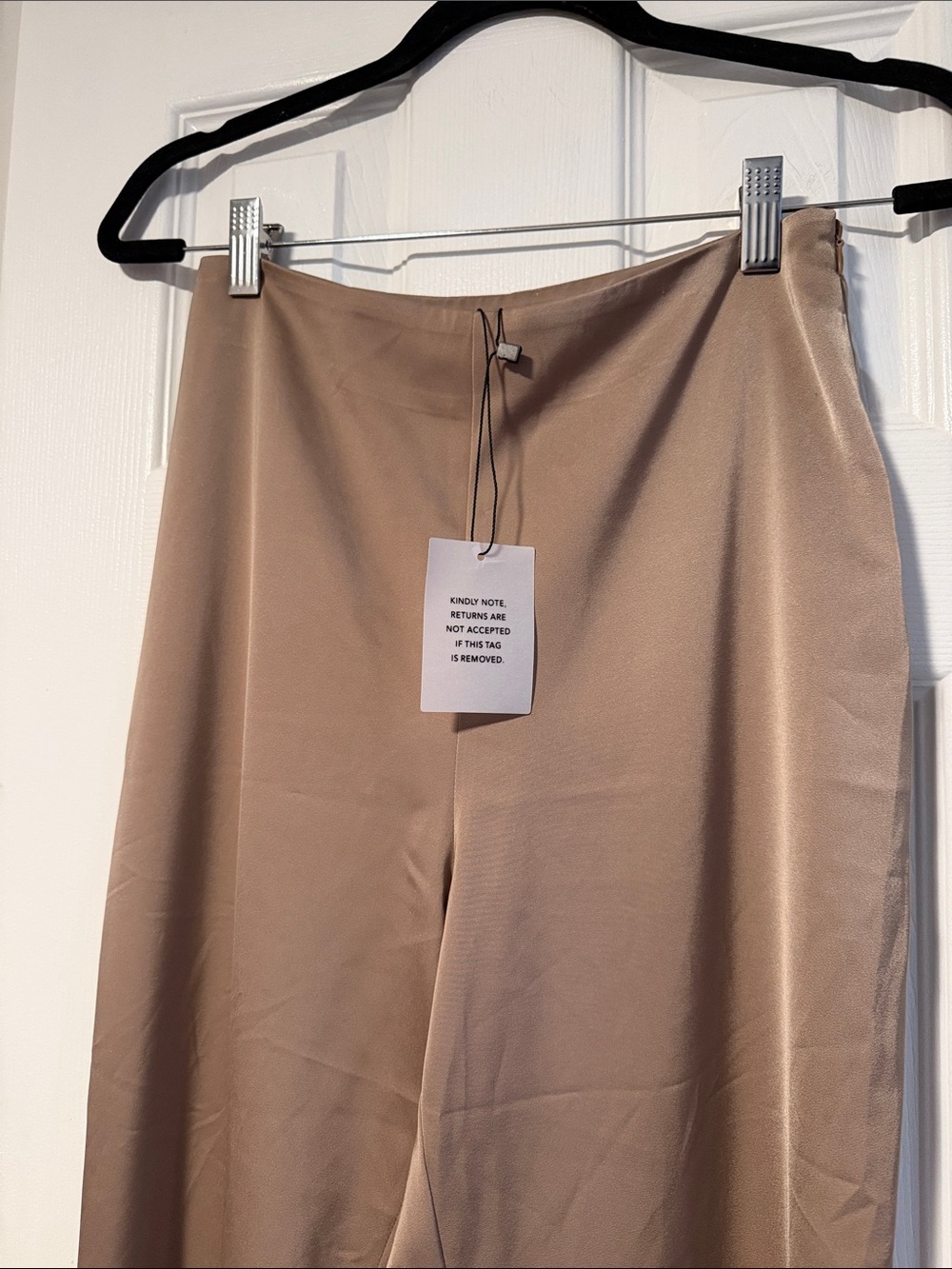 High-Rise Wide Leg Pants in Taupe - Picture 2 of 4